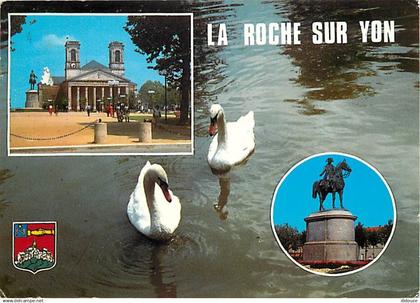 85 - La Roche sur Yon - Multivues - Cygnes - Blasons - Flamme Postale de La Roche sur Yon - CPM - Voir Scans Recto-Verso