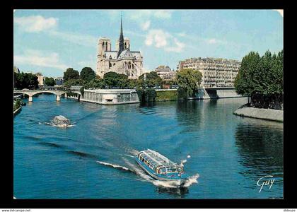 75 - Paris - La Seine et ses bords - La Seine et le chevet de la Cathédrale Notre Dame - CPM - Voir Scans Recto-Verso