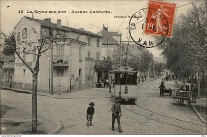 83 - LA SEYNE-SUR-MER - avenue Gambetta - tramway