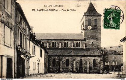 CPA Le Lot Illustre - LACAPELLE-MARIVAL - Place de l'Église (223452)