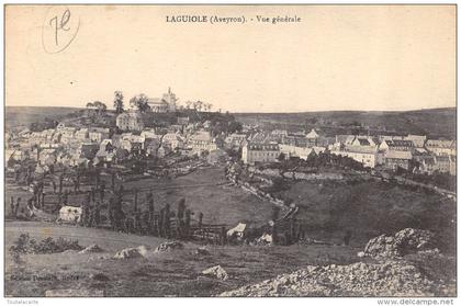 CPA 12  LAGUIOLE VUE GENERALE  1923