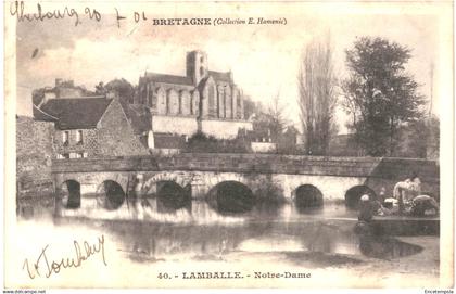 CPA Carte postale France Lamballe Notre Dame 1901 VM84063