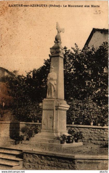 CPA LAMURE-sur-AZERGUES - Le Monument aux Morts (450806)