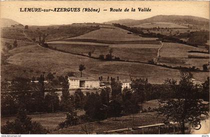 CPA Lamure-sur-Azergues - Route de la Vallee (1036571)