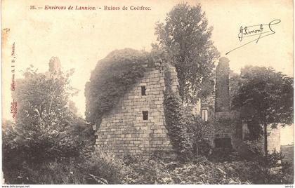 Carte POSTALE  Ancienne  de  LANNION - Ruines de Coetfrec