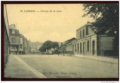 Cpa   du 22  Lannion  Avenue de la Gare      LEM2