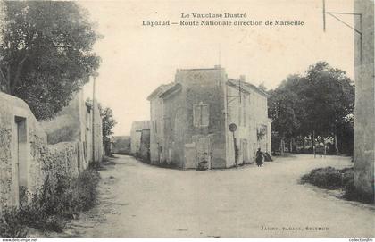 .CPA  FRANCE 84 " Lapalud, Route nationale"