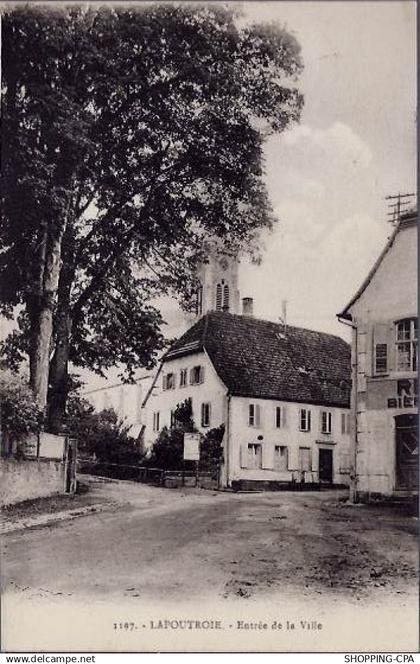 68 - 1197 - Lapoutroie - Entrée de la ville - Voyagé - Dos divisé