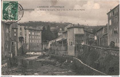 CPA-Carte Postale France Largentière Rivière de Ligne 1908 VM56192