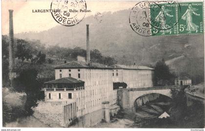 CPA-Carte Postale France Largentiere  Usine Palluat 1908  VM56191