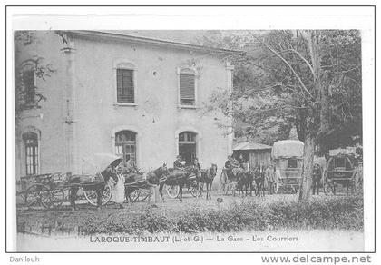 47 // LAROQUE TIMBAUT   La gare   Les Courriers