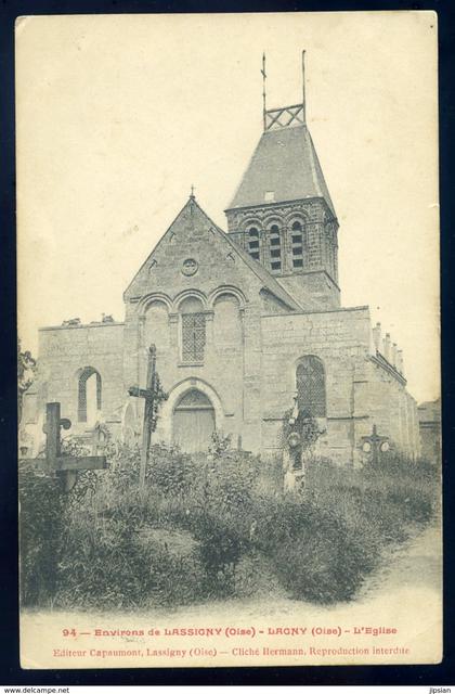 cpa  du 60 environs de Lassigny -- Lagny l' église   JIP92