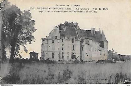 CPA Environs de Lassigny - Plessis-de-Roye Le Château