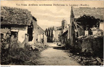 CPA Lassigny Dorfstrasse Guerre (1187023)