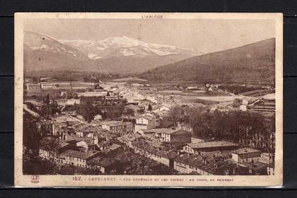 CPA 09 - L'ariège - Lavelanet - Vue générale et les Usines - au fond, le Fourcat