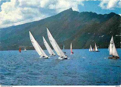 73 - Lac du Bourget - Régates à voiles sur le Lac du Bourget et la Dent du Chat - CPM - Voir Scans Recto-Verso