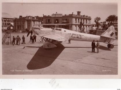 LE BOURGET LE "TRAIT D'UNION" DEWOITINE D 33   (CARTE PHOTO)