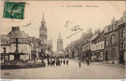 CPA LE CATEAU - Place THIERS (136375)