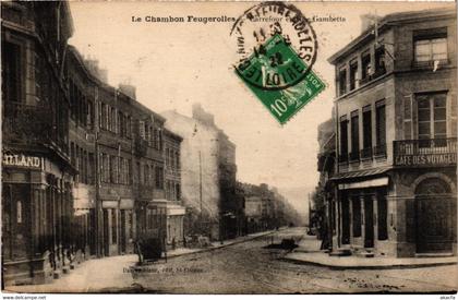 CPA Le CHAMBON Feugerolles - Carrefour et Rue de Gambetta (988789)