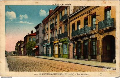 CPA Le CHAMBON-FEUGEROLLES - Rue Gambetta (359878)