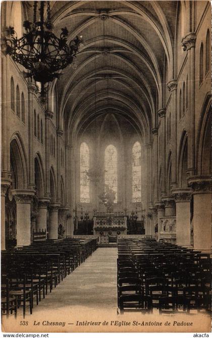 CPA LE CHESNAY L'Eglise St-Antoine-de-Padoue - Interieur (1411289)