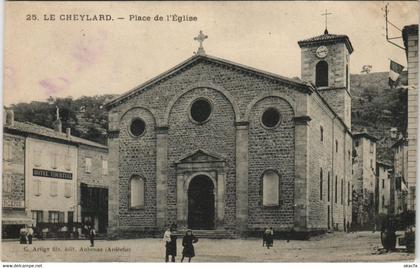 CPA LE CHEYLARD - Place de l'Église (142972)