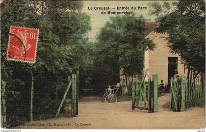 CPA Le CREUSOT Entrée du Parc (806039)