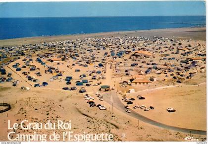 Le Grau-du-Roi belle vue aérienne le Camping de l'Espiguette