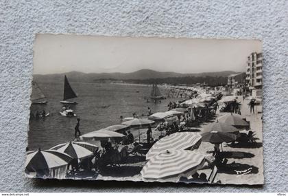 C572, Cpsm 1951, le Lavandou, la plage, Var 83