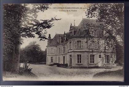 49 - Le Louroux-Béconnais - Château de la Violais - Voyagé - Dos divisé...