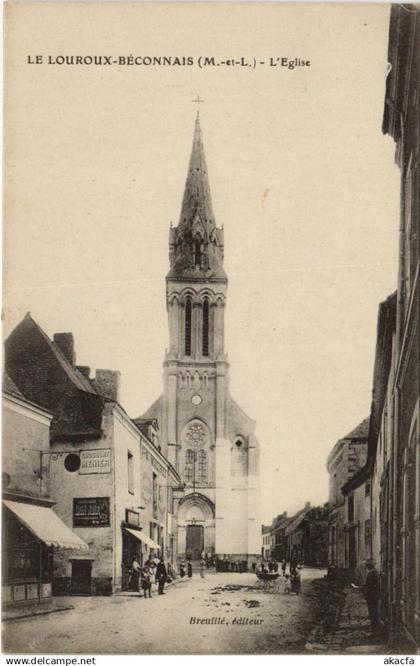 CPA LE LOUROUX-BECONNAIS L'Eglise (1164761)