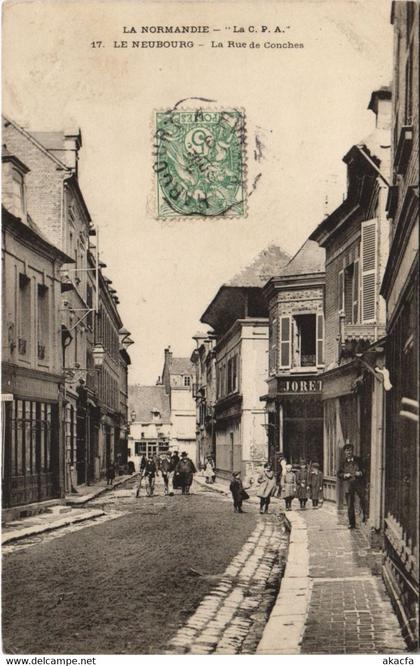 CPA Le NEUBOURG-La Rue de CONCHES (43340)