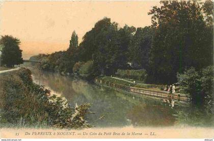 94 - Le Perreux sur Marne - De Perreux à Nogent - Un Coin du Petit Bras de la Marne - Colorisée - CPA - Voyagée en 1913