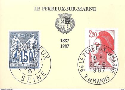 CPSM Le Perreux-sur-Marne Club Philatélique