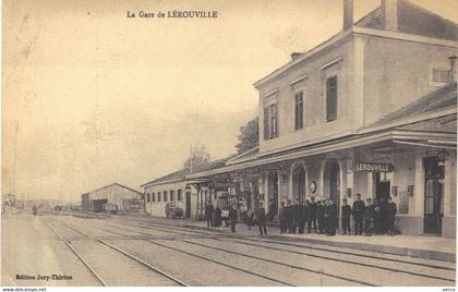 Carte POSTALE  Ancienne  de LEROUVILLE - La Gare