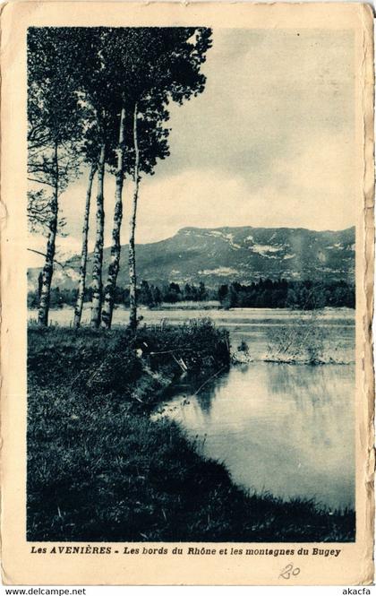 CPA Les AVENIERES - Les bords du Rhone et les montagnes du Bugey (433756)