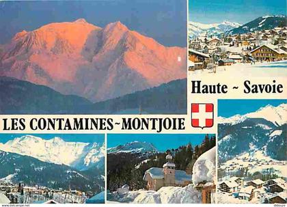 74 - Les Contamines Montjoie - Multivues - Chalets - Hiver - Neige - CPM - Voir Scans Recto-Verso