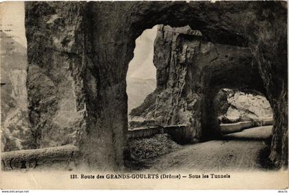 CPA Route des GRANDS-GOULETS - Sous les Tunnels (351648)