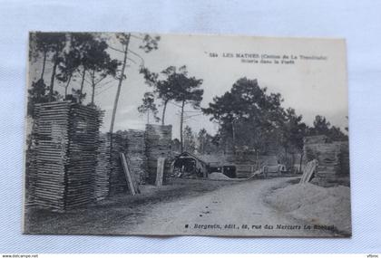 les Mathes, canton de la Tremblade, scierie dans la forêt, Charente Maritime 17