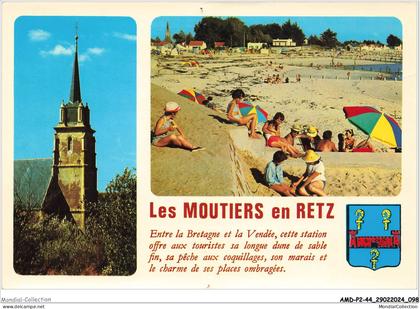 AMDP2-0129-44 - LES MOUTIERS EN RETZ - l'église - la plage