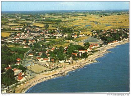 Les Moutiers-en-Retz.. belle vue aérienne la Plage le Bourg