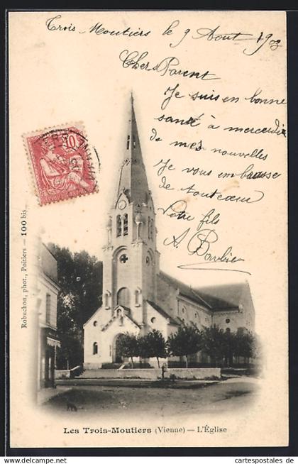 CPA Les Trois-Moutiers, L`Église