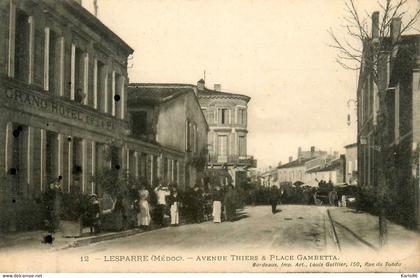 lesparre médoc * avenue thiers et place gambetta