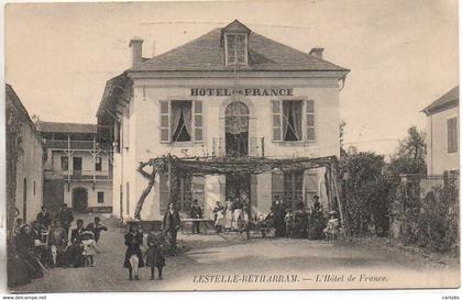 64 LESTELLE-BETHARRAM  Hôtel de France (animée)