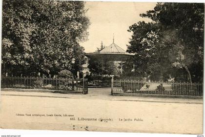 CPA LIBOURNE (Gironde) - Le Jardin Public (229845)