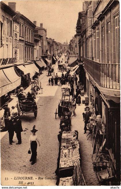 CPA LIBOURNE - Rue gambetta (192973)