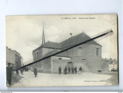 CPA  abîmée - Ligné (L.-Inf.) - Chevet de l'église