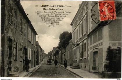 CPA AK LIGNY-le-CHATEL - Rue Maison-Dieu (357743)