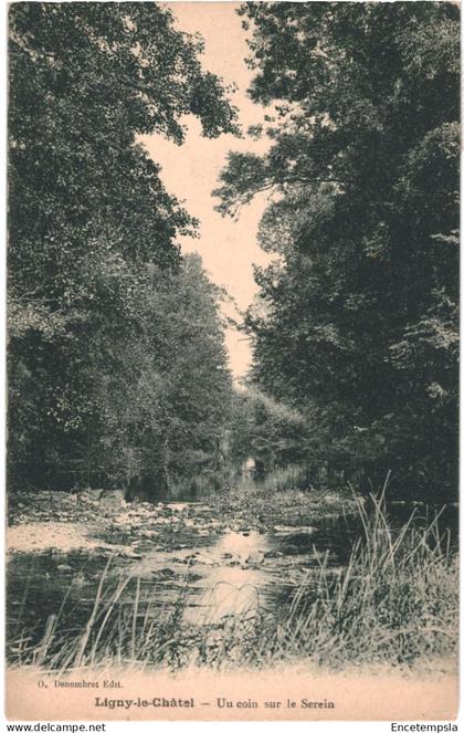 CPA Carte postale France Ligny-le-Châtel  Un coin sur le Serein 1925VM66208