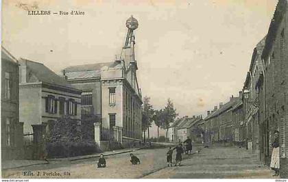 62 - Lillers - Rue d'Aire - Animé - Ecrite en 1916 - CPA - Voir Scans Recto-Verso